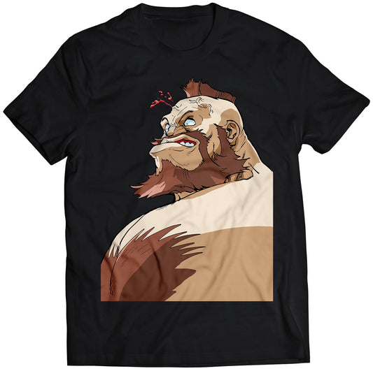 Zangief Alpha 3 Portrait Premium Unisex T-shirt (Vectorized Design)