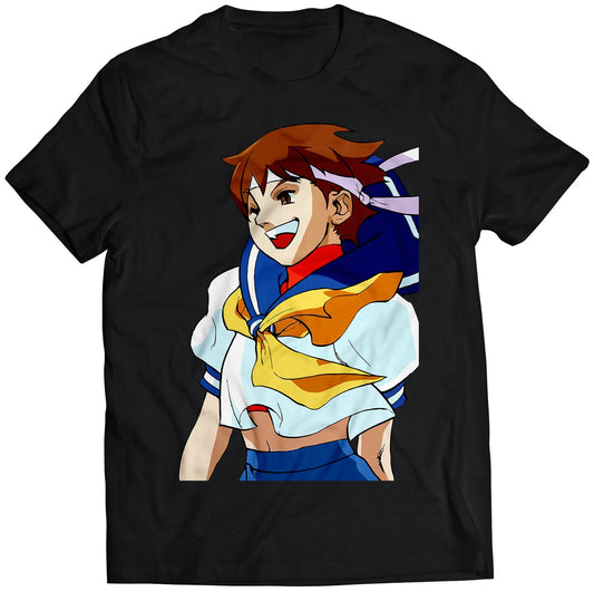 Sakura Alpha 3 Portrait Premium Unisex T-shirt (Vectorized Design)