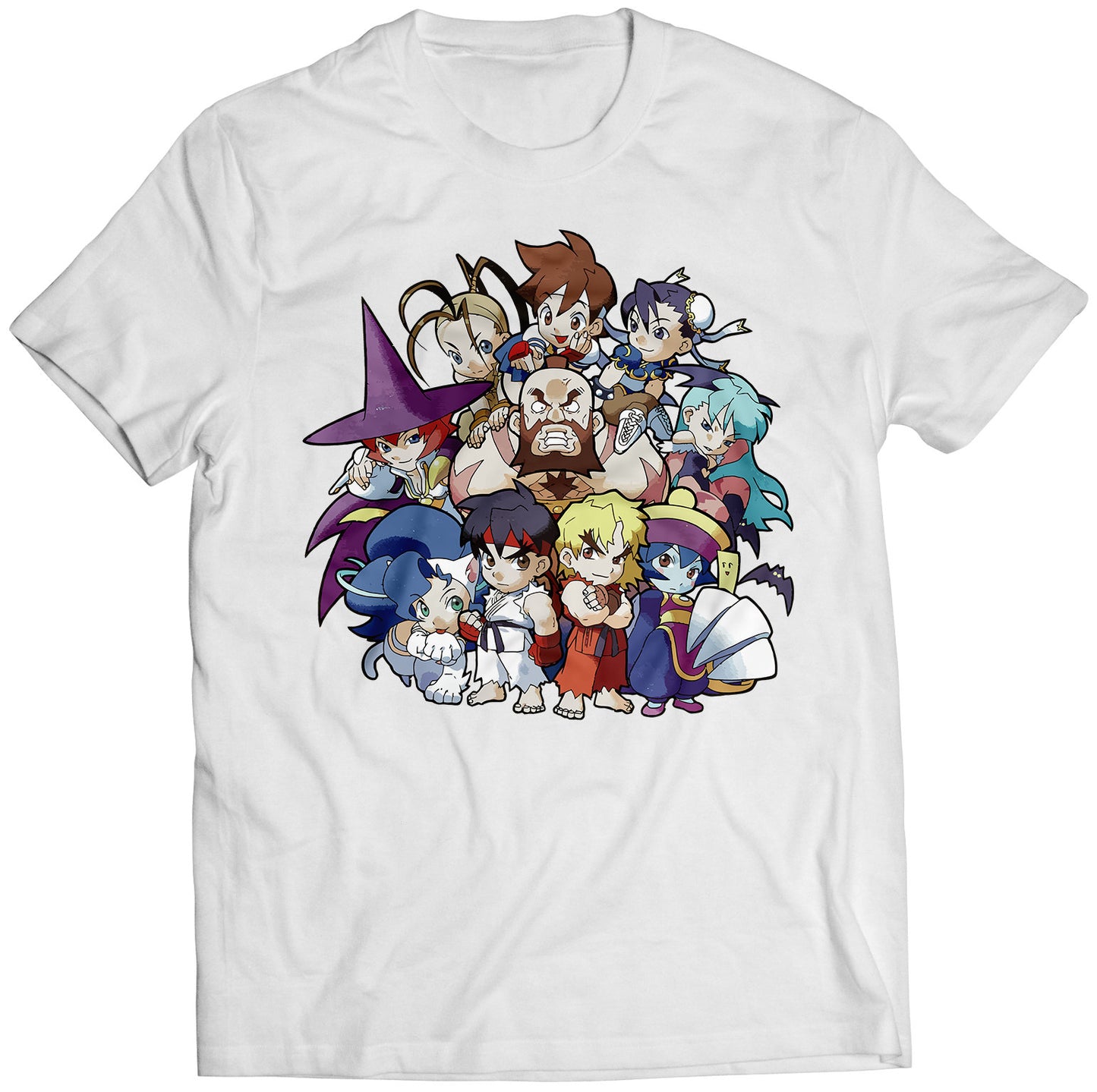 Tiny Fighters Collage Premium Unisex T-shirt (Vectorized Design)