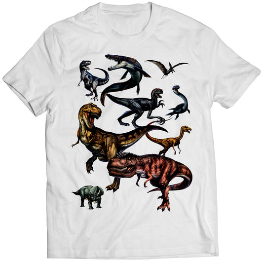 Crisis Dinosaurs Premium Unisex T-shirt (Vectorized Design)