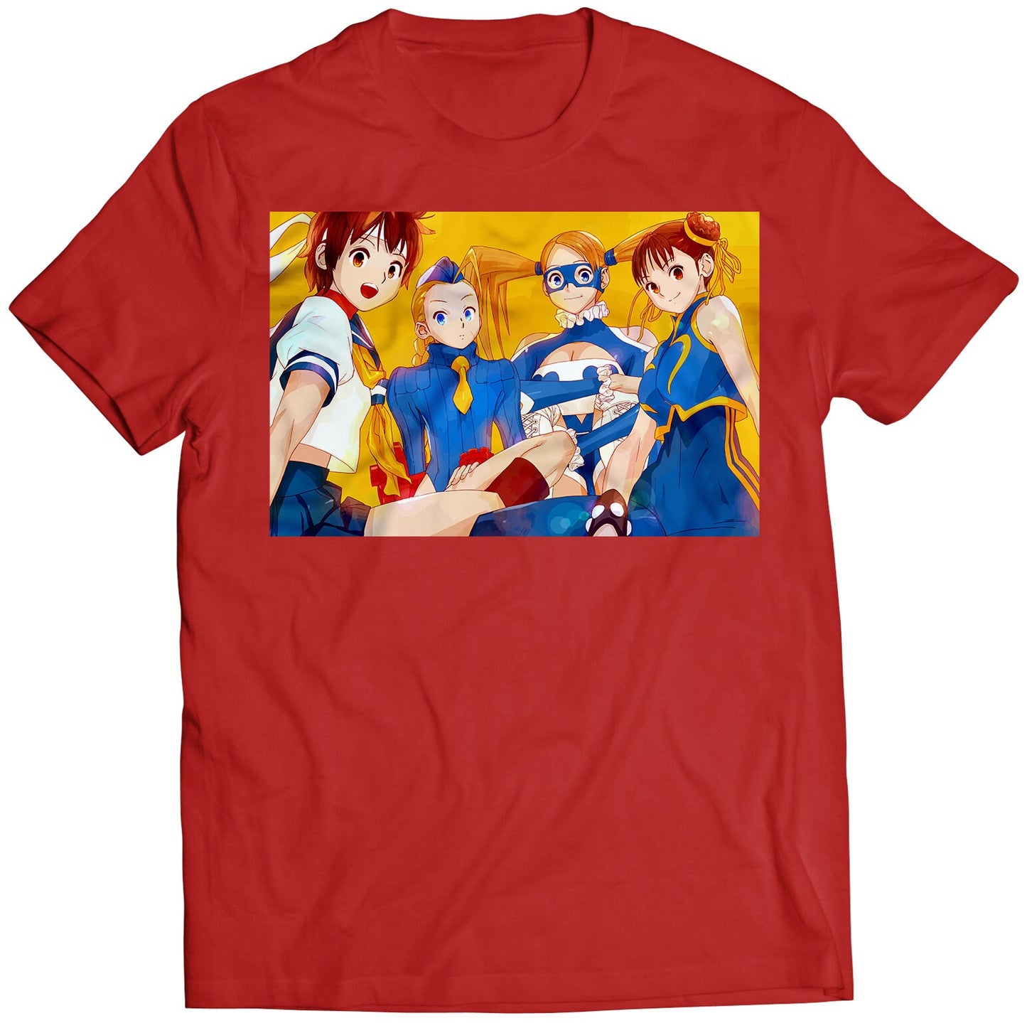 Street Fighter Girls Premium Unisex T-shirt (Vectorized Design)