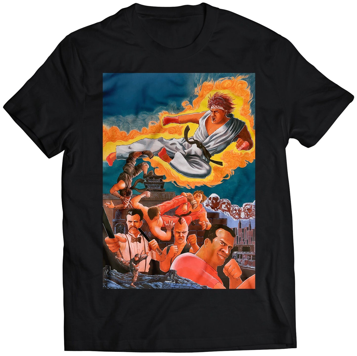 Street Fighter Arcade Flyer V2 Premium Unisex T-shirt (Vectorized Design)