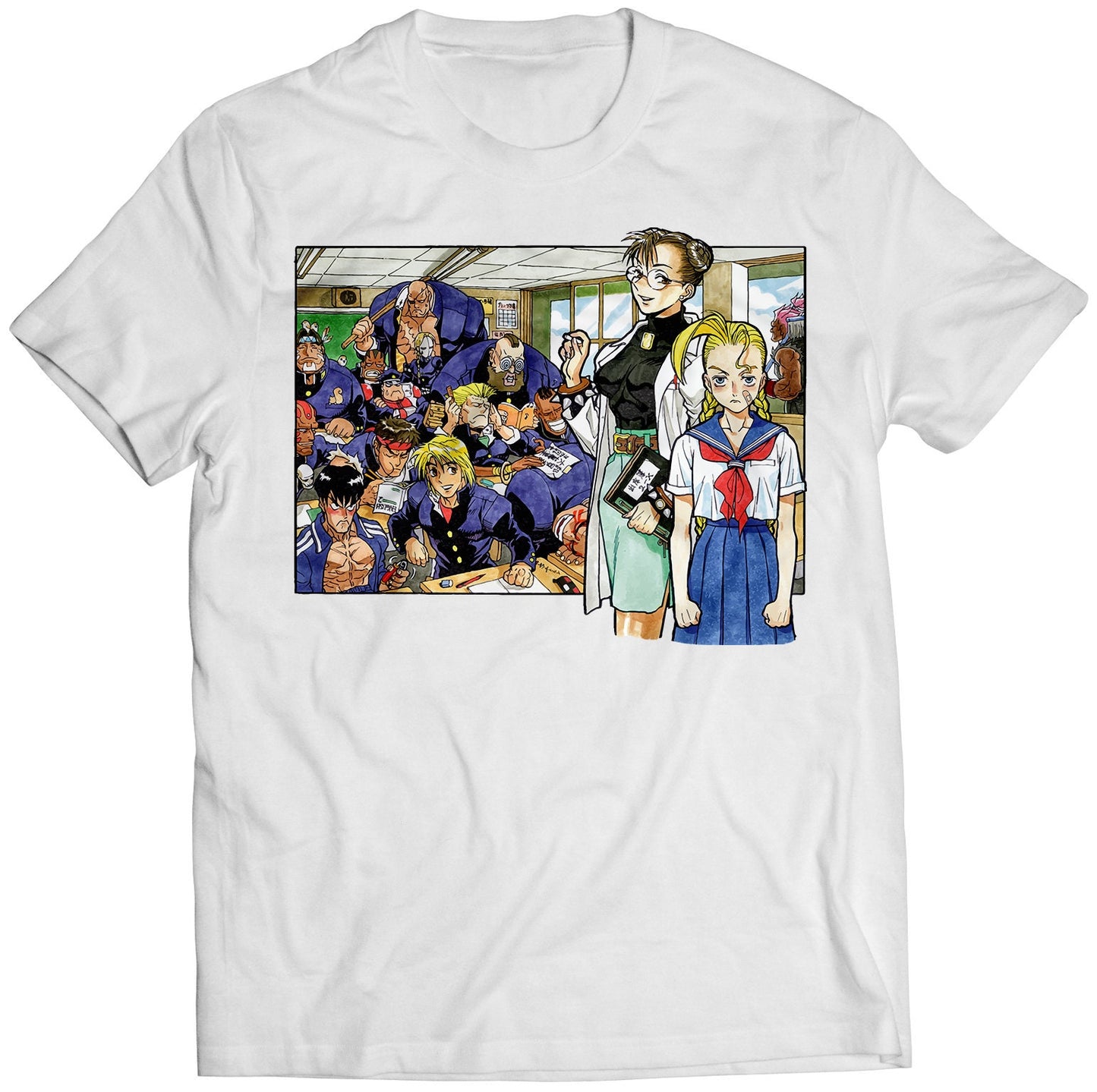 Street School Fighter Premium Unisex T-shirt (Vectorized Design)