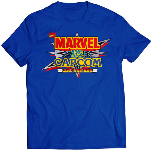 Mahvel VS Capcom Arcade Title Premium Unisex T-shirt (Vectorized Design)