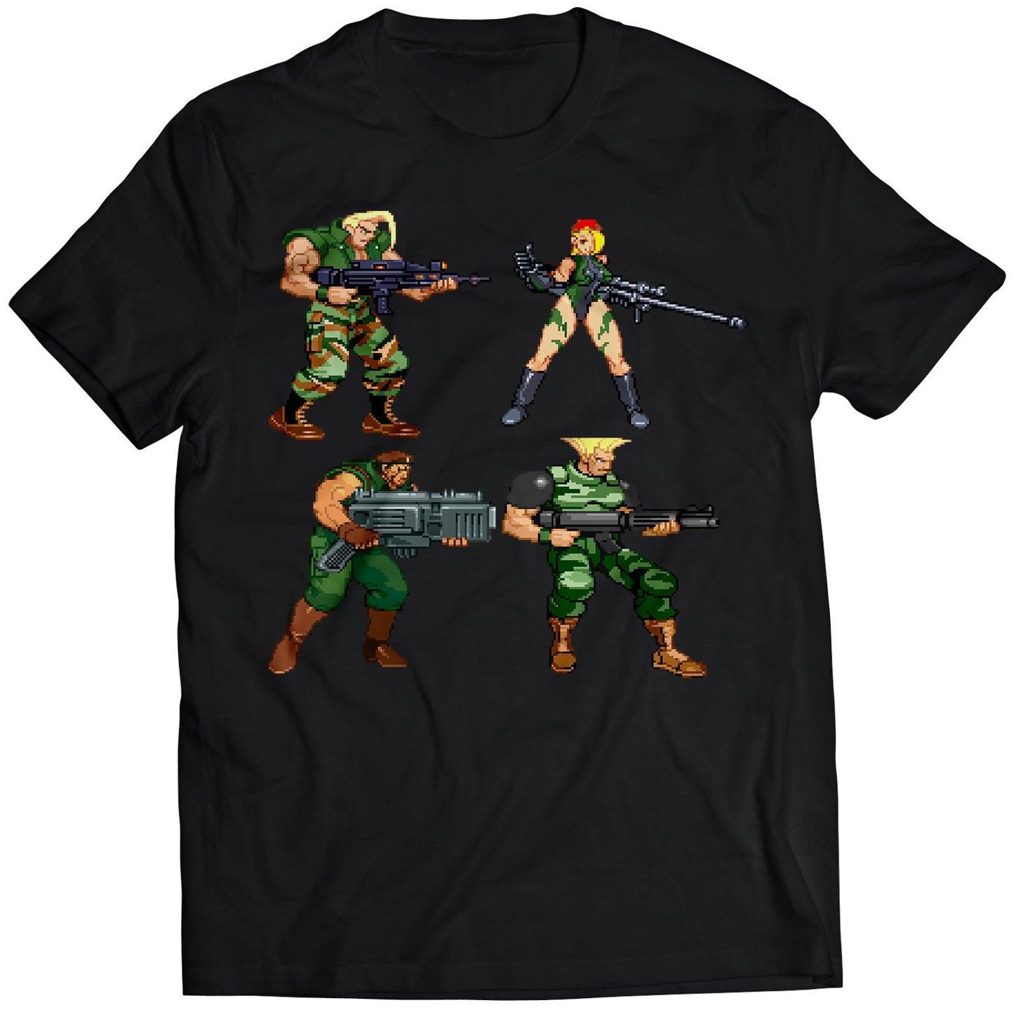 Street Gun Fighter Premium Unisex T-shirt.