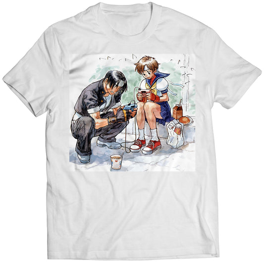 Kyo & Sakura Playing Premium Unisex T-shirt (Vectorized Design)