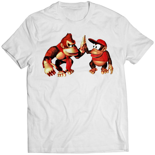 Donkey & Diddy Kong Hi5 Premium Unisex T-shirt (Vectorized Design)