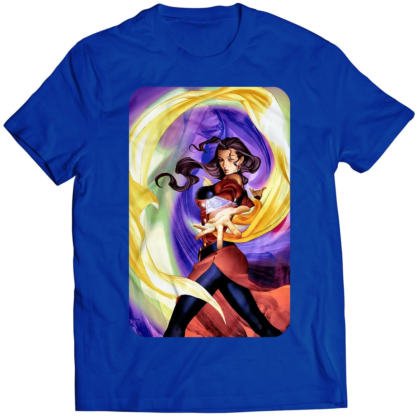 Rose Street Fighting Comic Premium Unisex T-shirt (Vectorized Design)