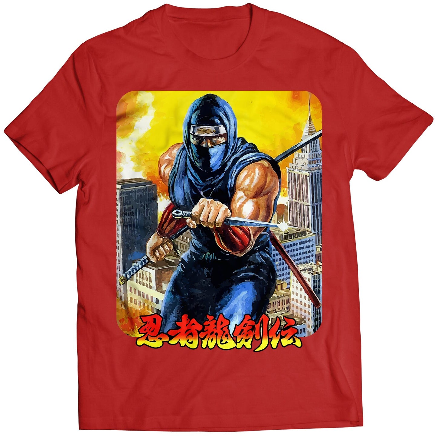 Ryukenden Ryu Hayabusa Japanese Title Premium Unisex T-shirt (Vectorized Design)