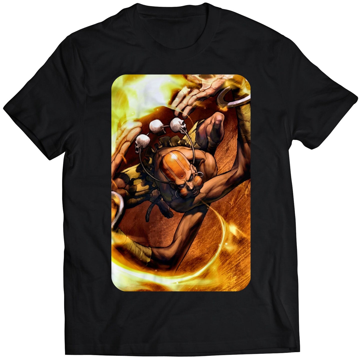 Dhalsim Street Fighting Comic Premium Unisex T-shirt (Vectorized Design)