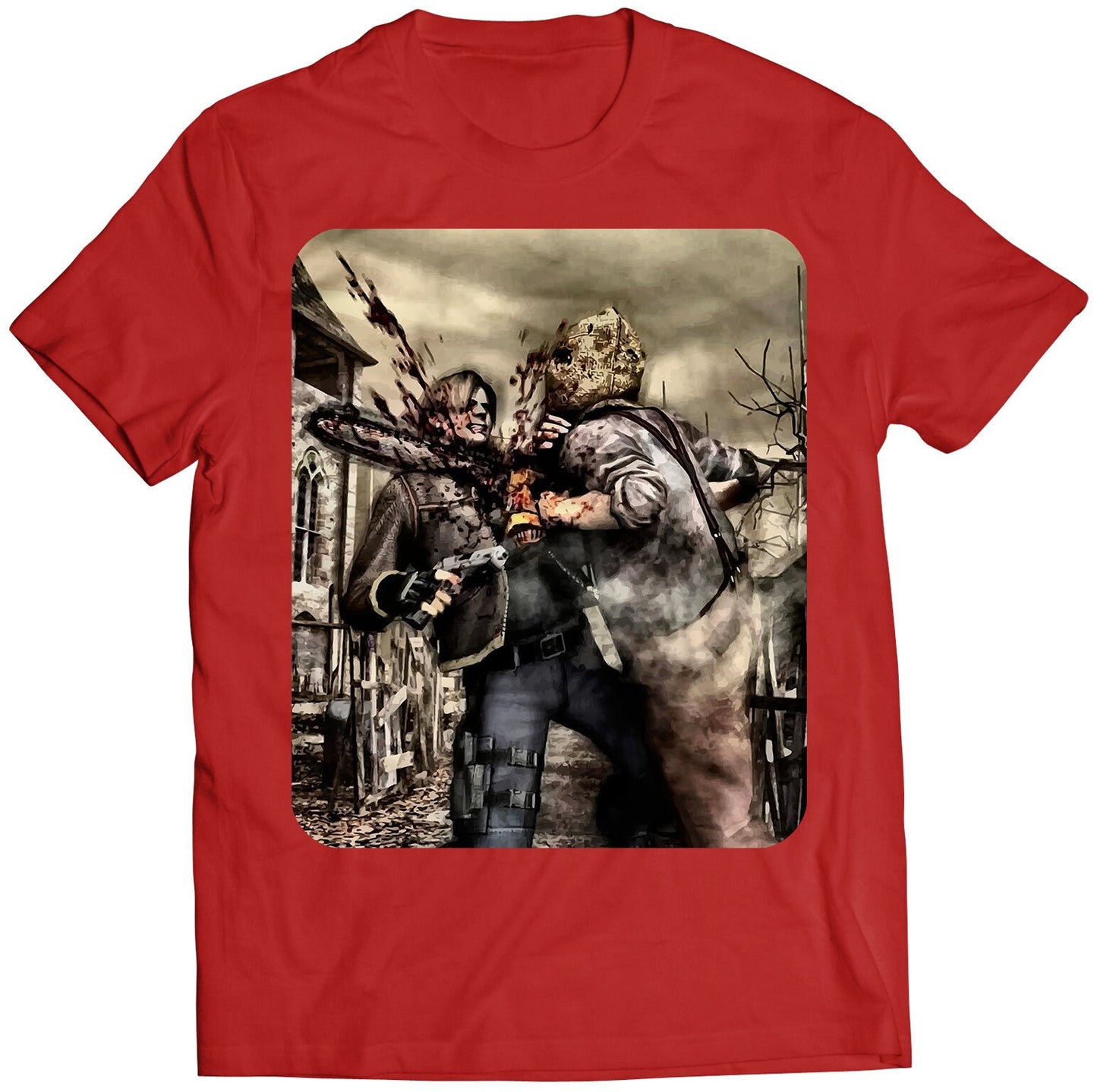 Leon VS Dr Chainsaw Salvador Premium Unisex T-shirt (Vectorized Design)