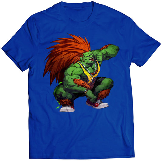 Blanka Musical Fighter Premium Unisex T-shirt (Vectorized Design)