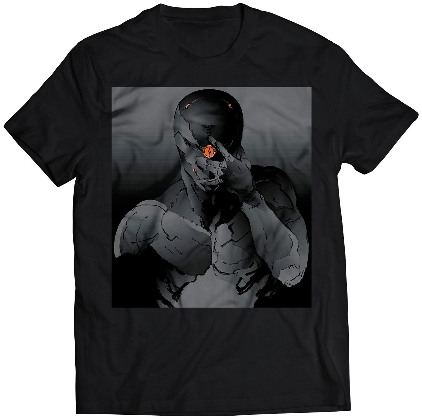 Gray Fox Cyborg Ninja Frank Jaeger MGS Premium Unisex T-shirt (Vectorized Design)