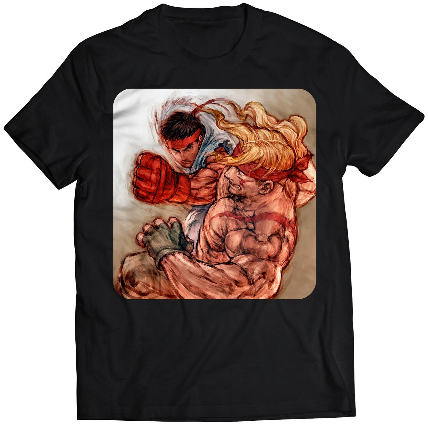 Alex VS Ryu Street Fighter Premium Unisex T-shirt (Vectorized Design)