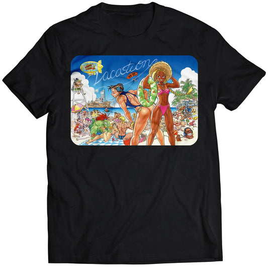 Street Fighter Vacation Beach Party Premium Unisex T-shirt.