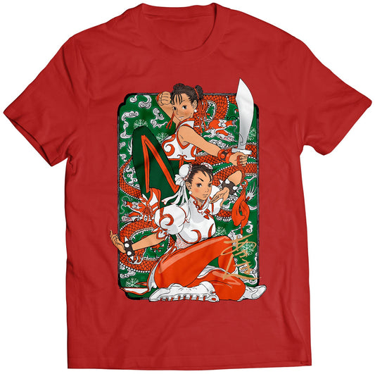 Chun Li Dragon Sword Premium Unisex T-shirt (Vectorized Design)