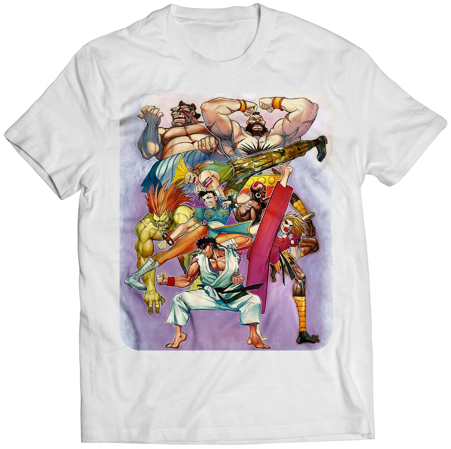 Street Fighter Arcade Flyer V6 Premium Unisex T-shirt (Vectorized Design)