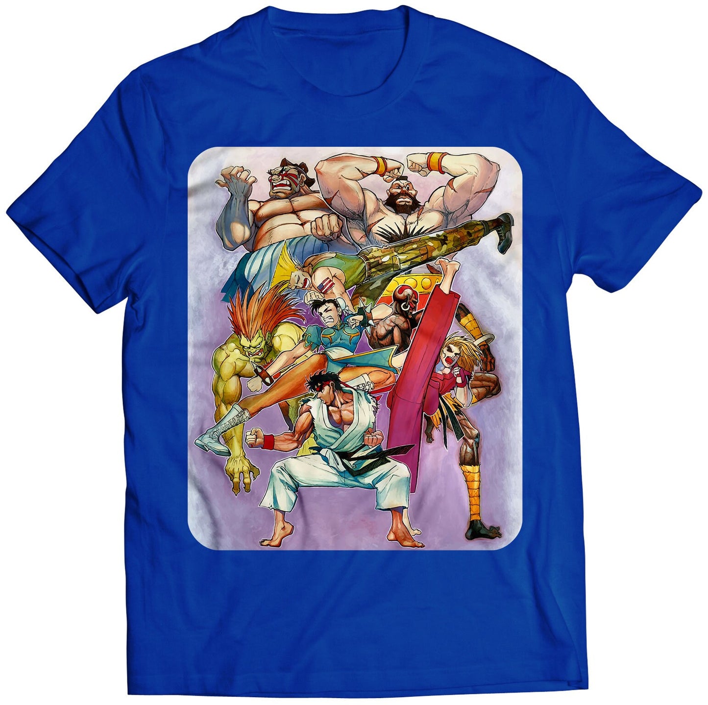 Street Fighter Arcade Flyer V6 Premium Unisex T-shirt (Vectorized Design)