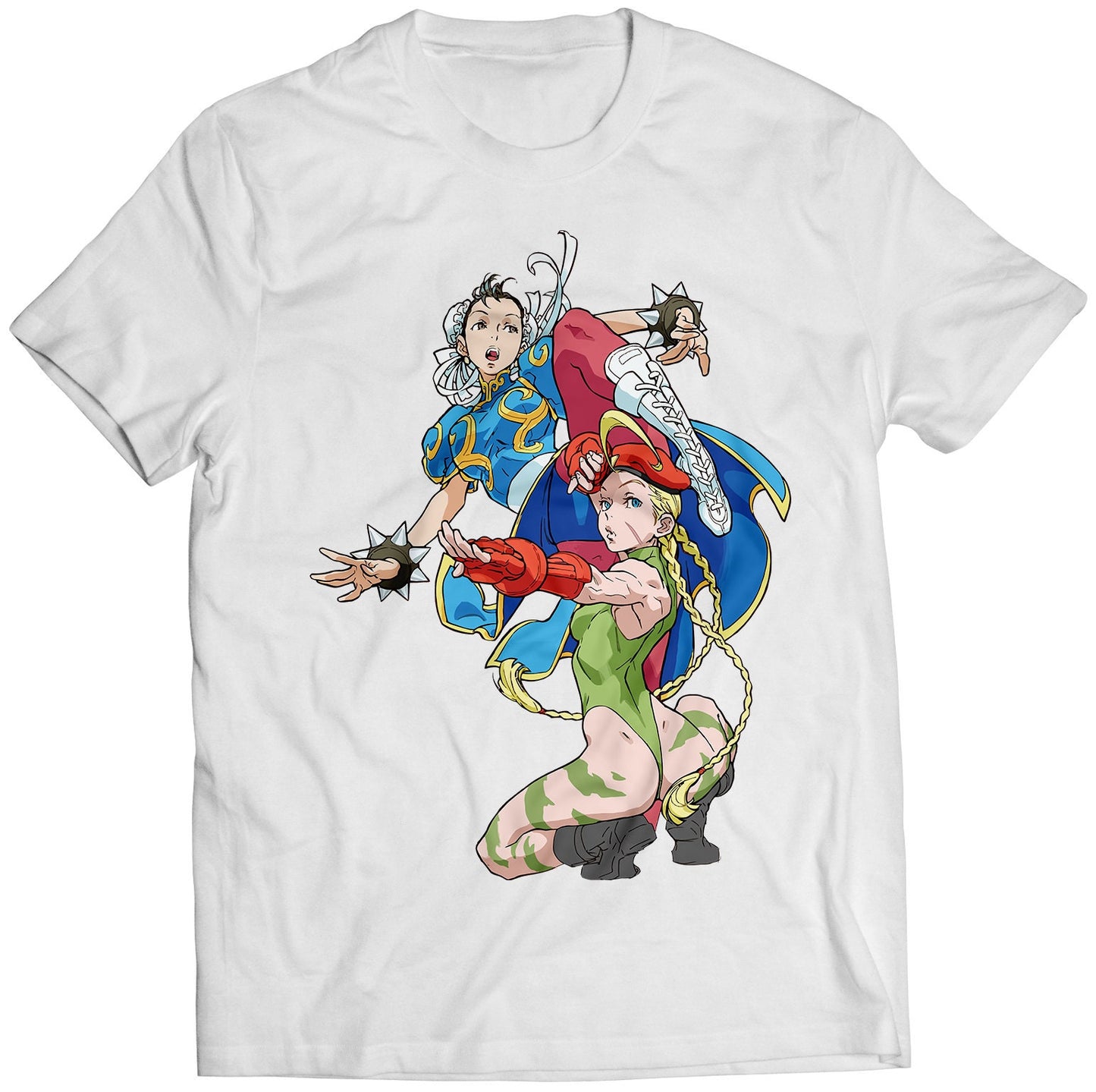 Chun Li & Cammy Kung Fu Fighting Premium Unisex T-shirt (Vectorized Design)