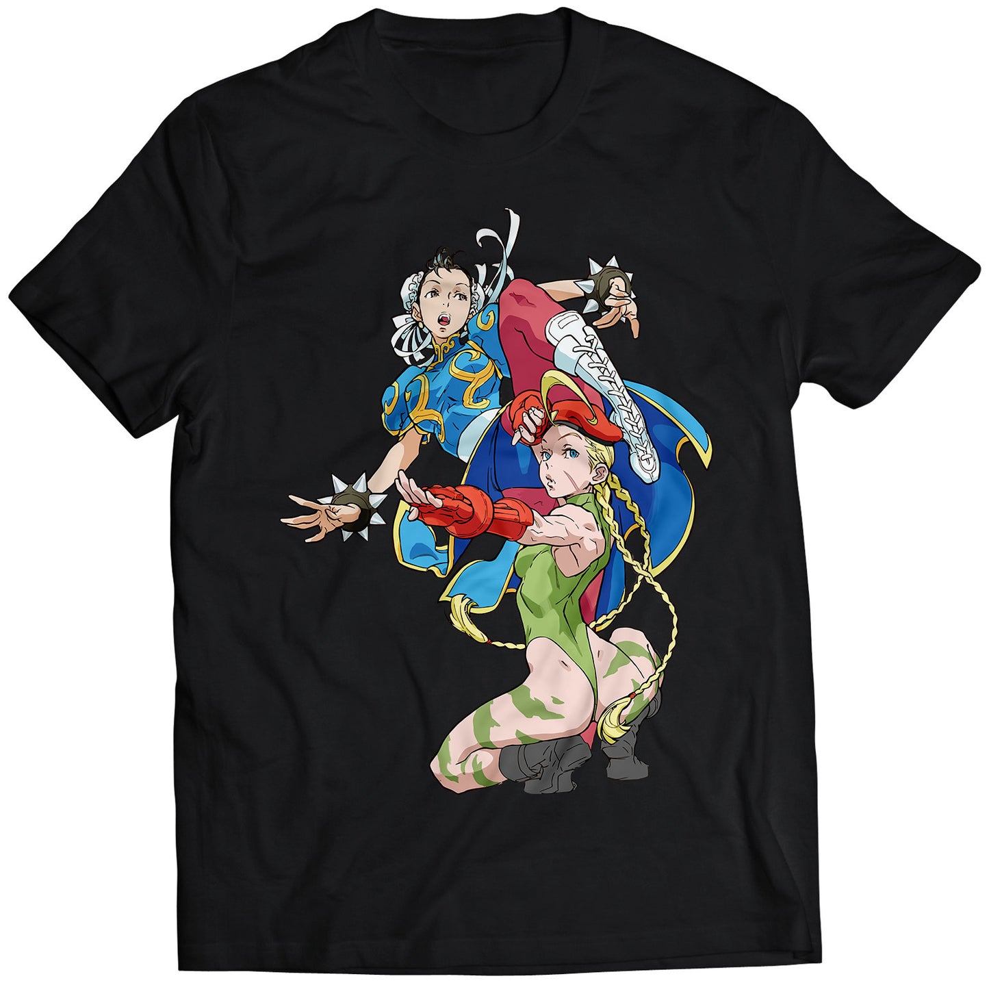 Chun Li & Cammy Kung Fu Fighting Premium Unisex T-shirt (Vectorized Design)