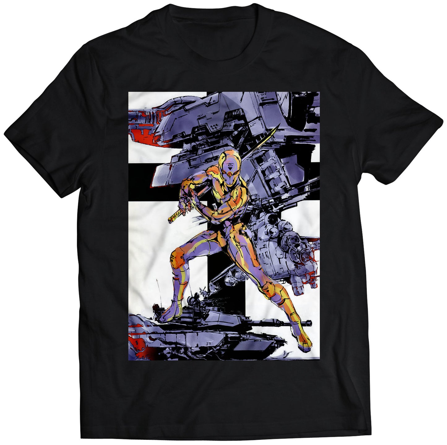 Cyborg Ninja MGS MGS V2 Premium Unisex T-shirt (Vectorized Design)