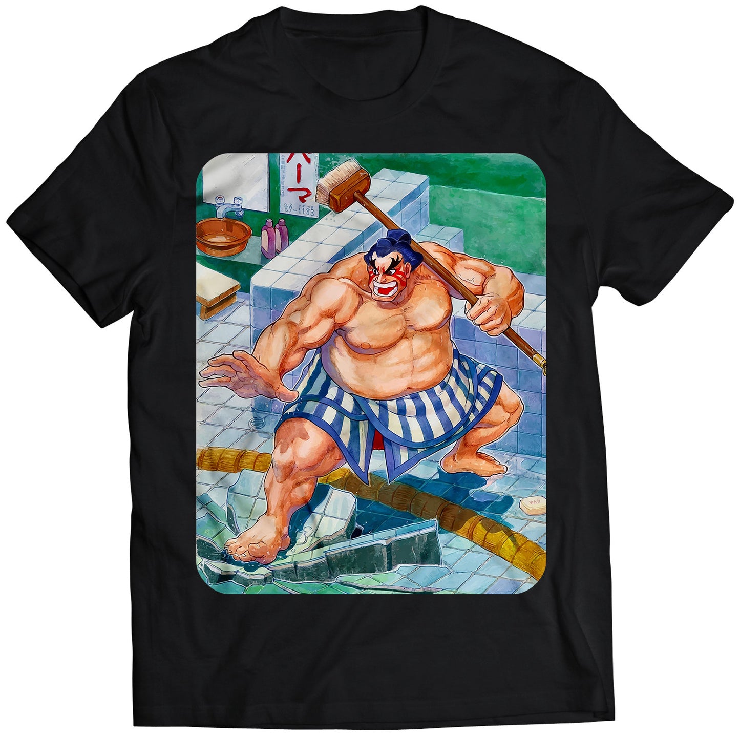 E Honda In Stage Street Fighting Premium Unisex T-shirt (Vectorized Design)