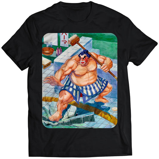 E Honda In Stage Street Fighting Premium Unisex T-shirt (Vectorized Design)