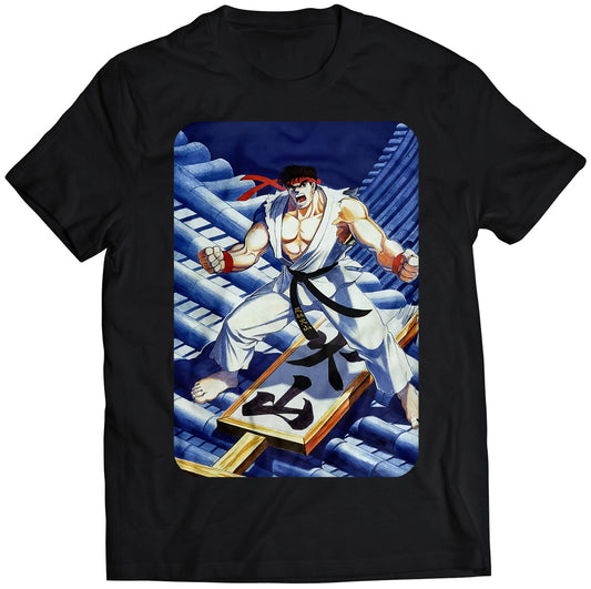Ryu In Stage Street Fighting Premium Unisex T-shirt (Vectorized Design)
