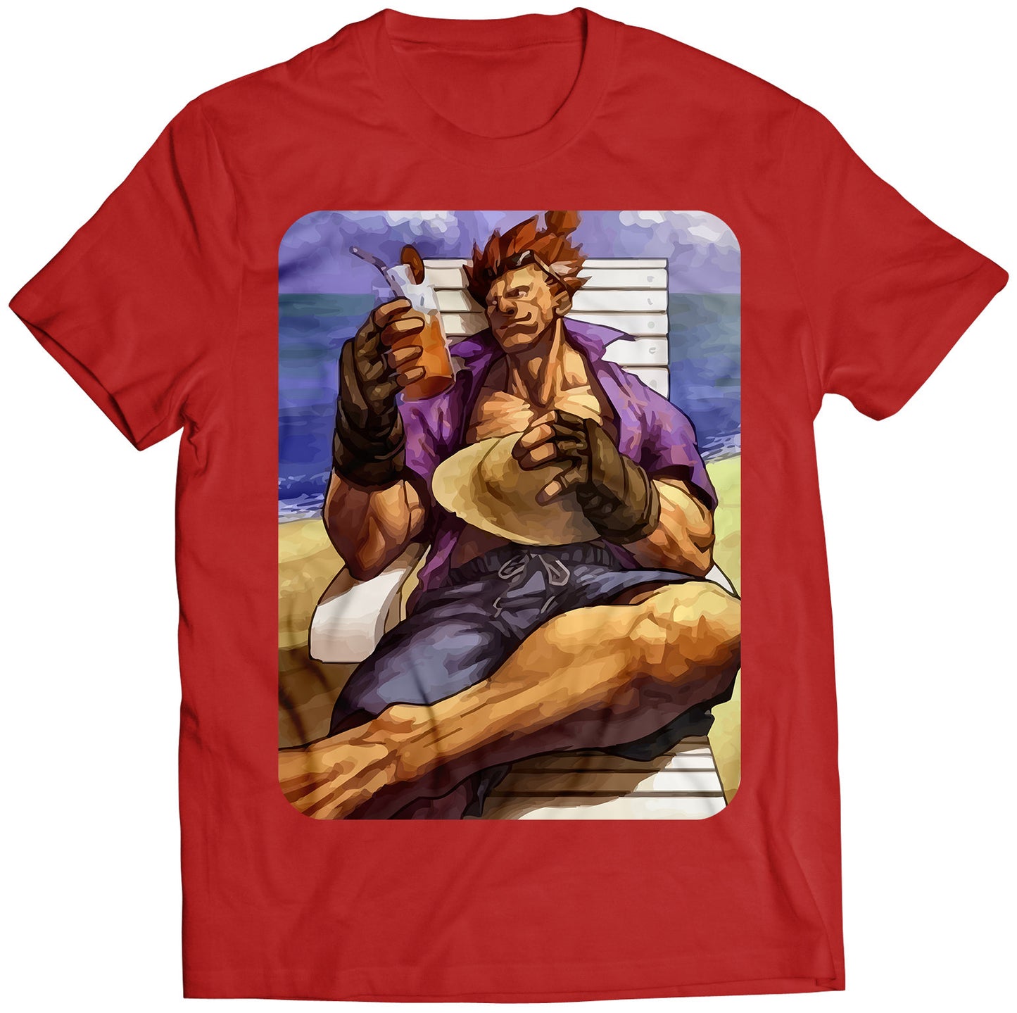 Akuma Gouki On Vacation Premium Unisex T-shirt (Vectorized Design)