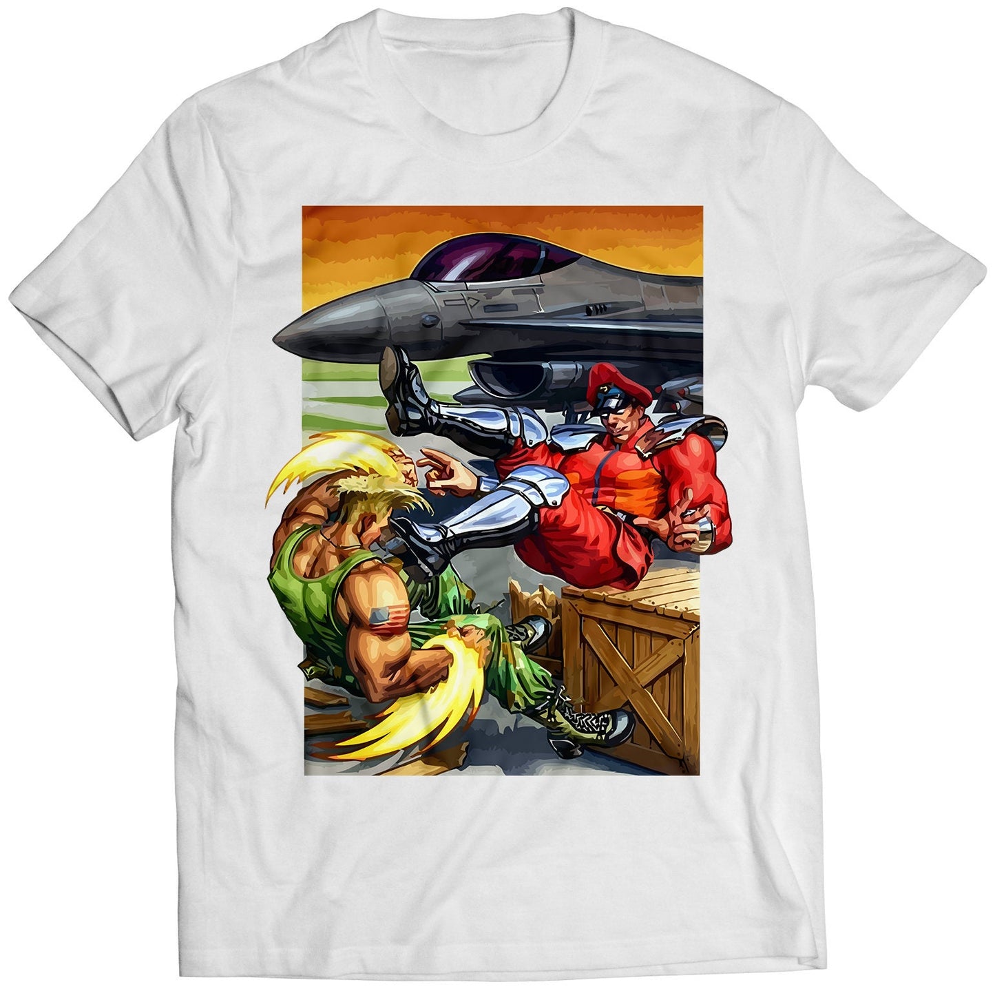 SF2 Sega Genesis Cover Premium Unisex T-shirt (Vectorized Design)