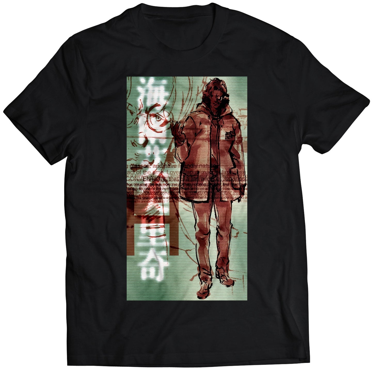 Otacon Hal Emmerich MGS1 MGS Premium Unisex T-shirt (Vectorized Design)