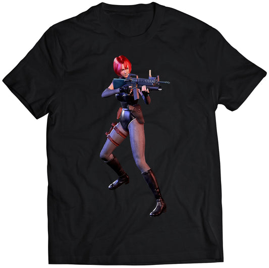 Dino Crisis Regina Shooting Premium Unisex T-shirt (Vectorized Design)