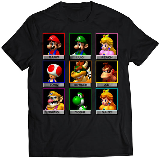 MK64 Character Mugshots Premium Unisex T-shirt.