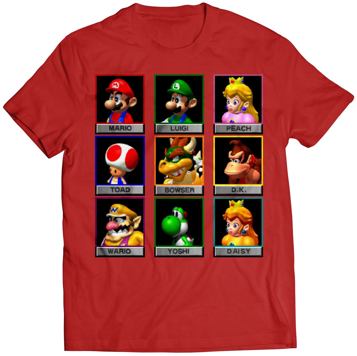 MK64 Character Mugshots Premium Unisex T-shirt.