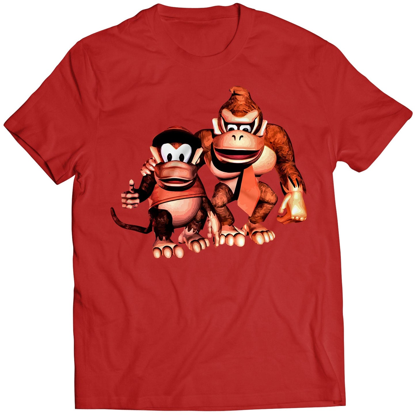 Donkey & Diddy Kong Thumbs Up Premium Unisex T-shirt (Vectorized Design)