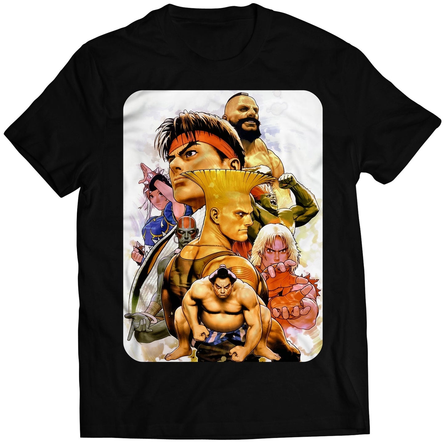 Street Fighting Comic World Warriors Premium Unisex T-shirt (Vectorized Design)