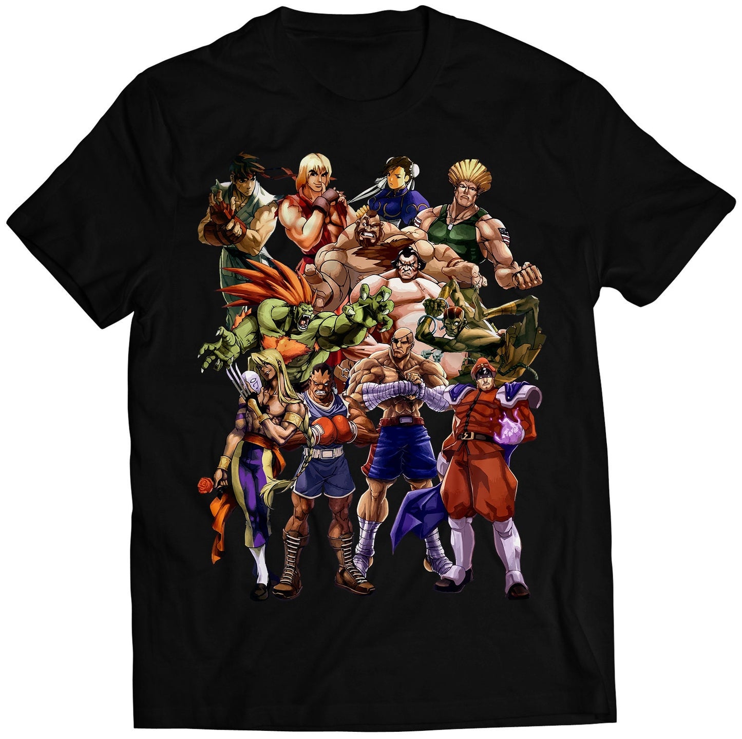 Street Fighting Comic Champions Premium Unisex T-shirt (Vectorized Design)