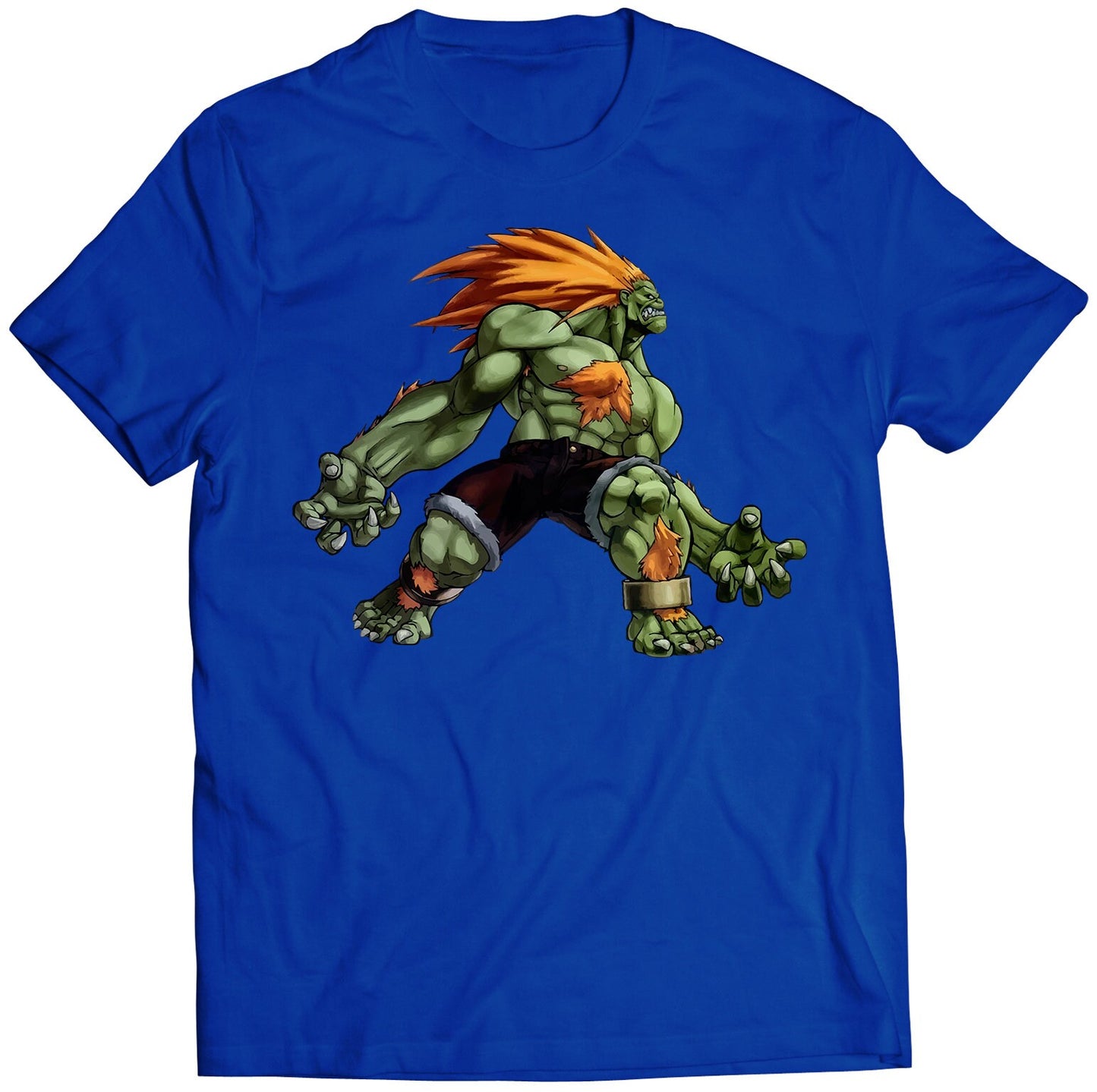 Blanka Comic Street Fighting Premium Unisex T-shirt (Vectorized Design)