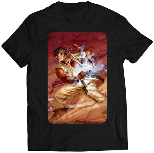 Ryu Street Fighter Comic Premium Unisex T-shirt (Vectorized Design)