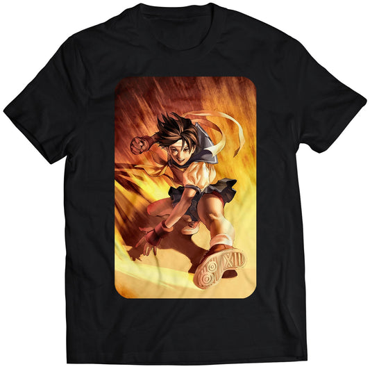 Sakura Street Fighting Comic Premium Unisex T-shirt (Vectorized Design)