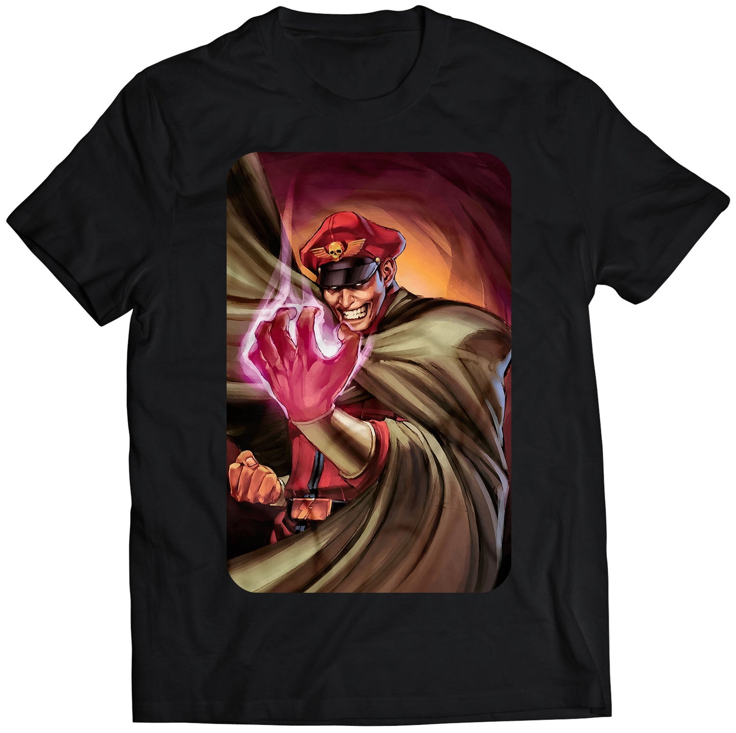 M Bison Dictator Street Fighting Comic Premium Unisex T-shirt (Vectorized Design)