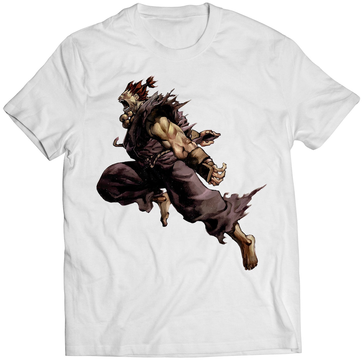 Akuma Gouki Street Fighting Comics Premium Unisex T-shirt (Vectorized Design)