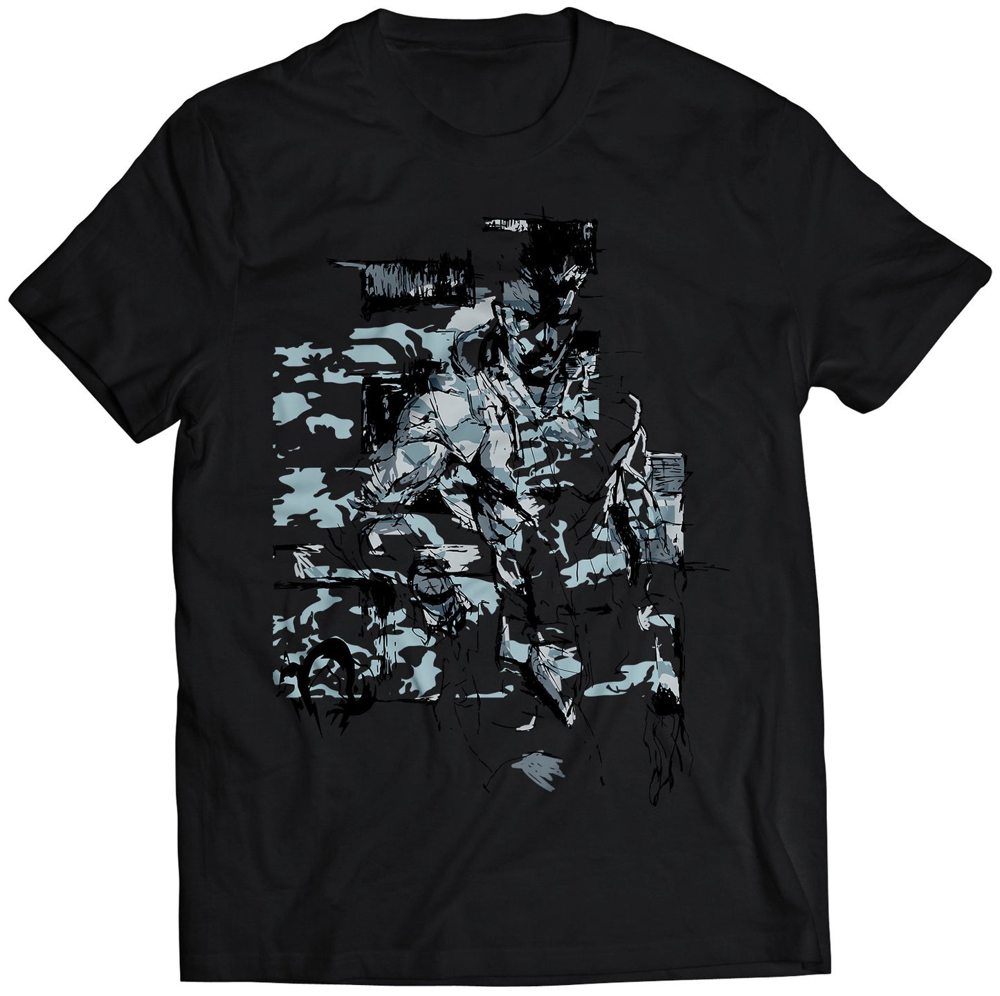 MGS Snake Sketch V2 Premium Unisex T-shirt (Vectorized Design)