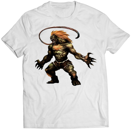 Licker Blanka Resident Zombie Street Evil Fighter Premium Unisex T-shirt (Vectorized Design)