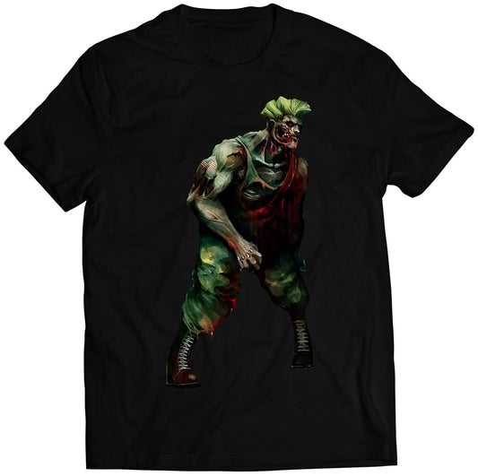 Guile Resident Zombie Street Evil Fighter Premium Unisex T-shirt (Vectorized Design)