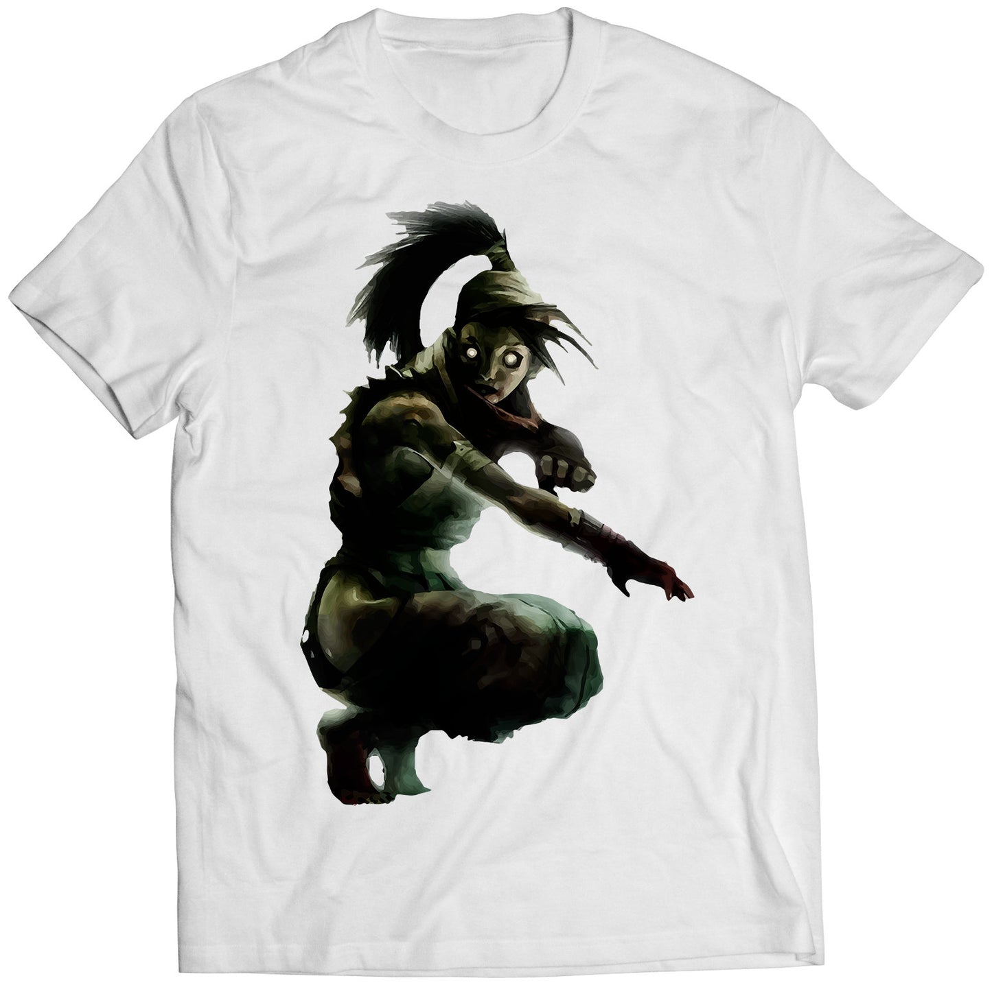 Ibuki Resident Zombie Street Evil Fighter Premium Unisex T-shirt (Vectorized Design)