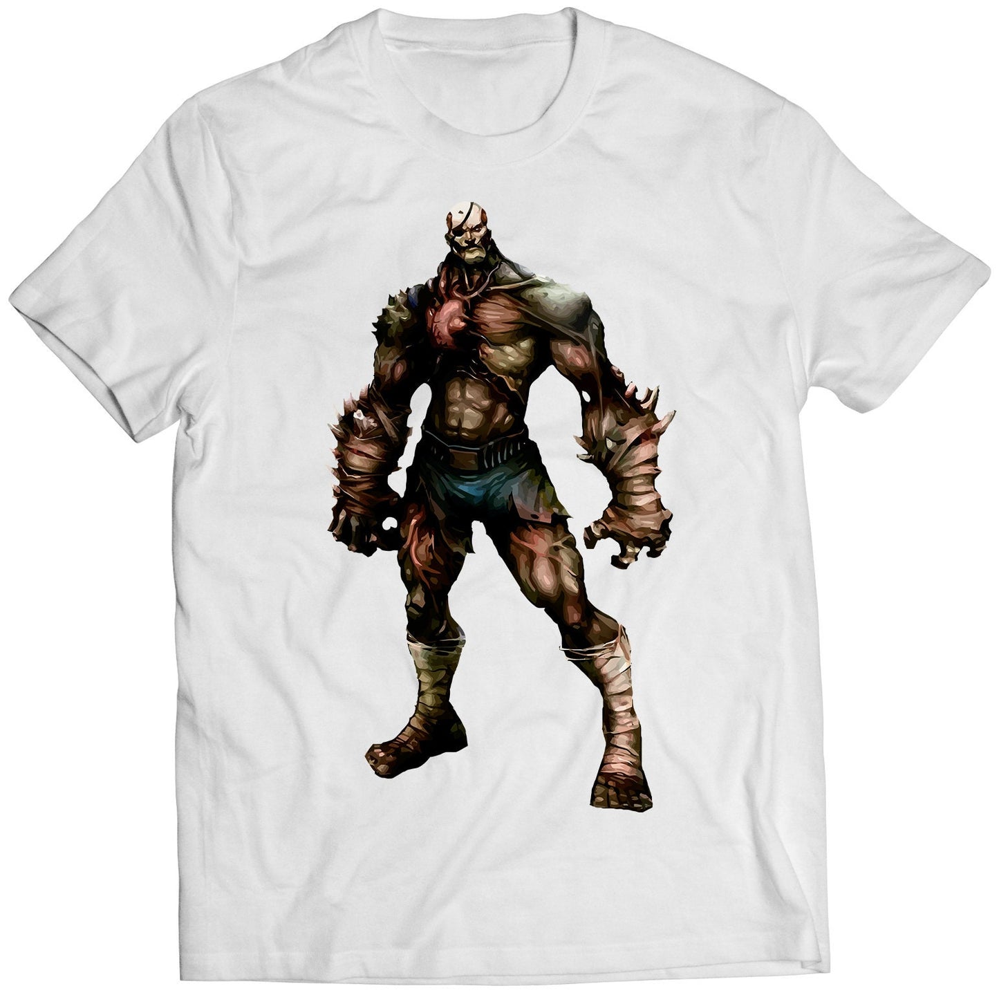 Sagat Tyrant Resident Zombie Street Evil Fighter Premium Unisex T-shirt (Vectorized Design)