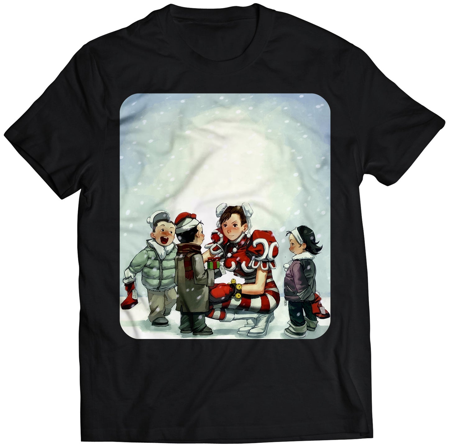 Christmas Chun Li Premium Unisex T-shirt (Vectorized Design)
