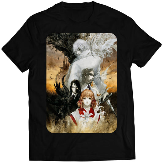 Castle Vania Aria of Sorrow Cover V2 Premium Unisex T-shirt (Vectorized Design)