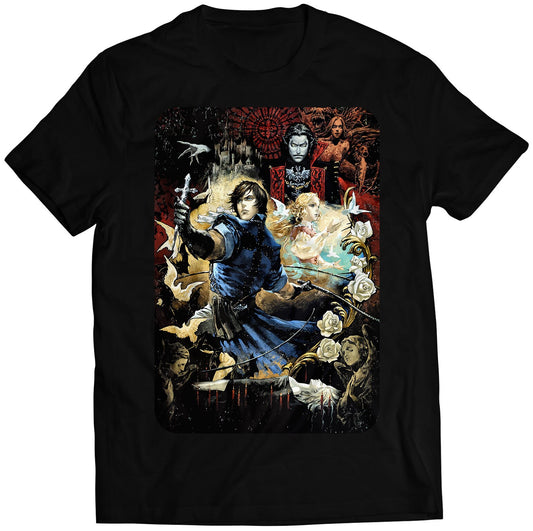 Castle Vania: The Dracula X Chronicles Cover V1 Premium Unisex T-shirt (Vectorized Design)